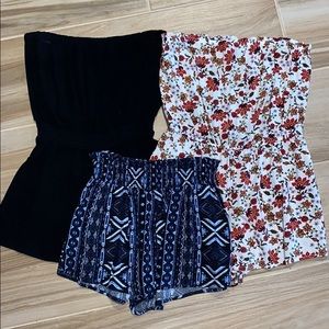Rompers and flowy shorts